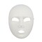 RAHEEV; Plain White Comfortable Face Plastic Mask for Theatrical Roles; Category:Masks; Image:2